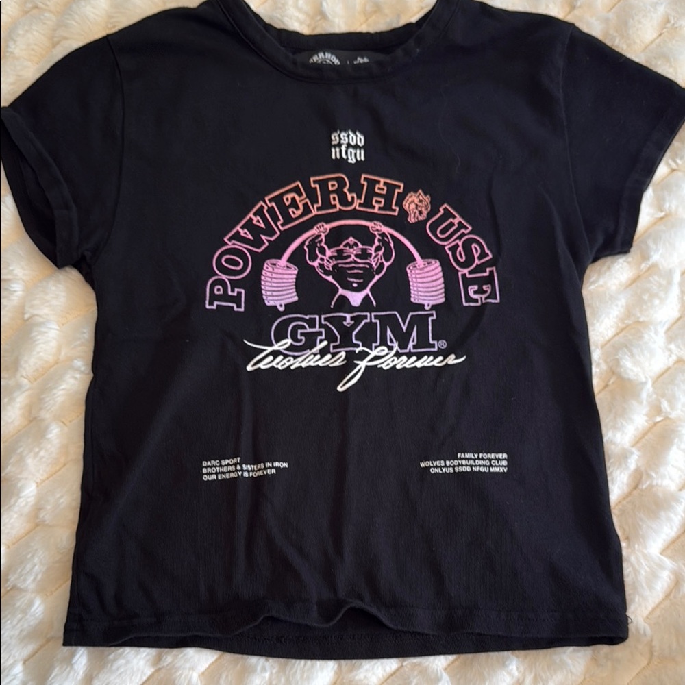 Powerhouse Gym Women’s Black T-Shirt